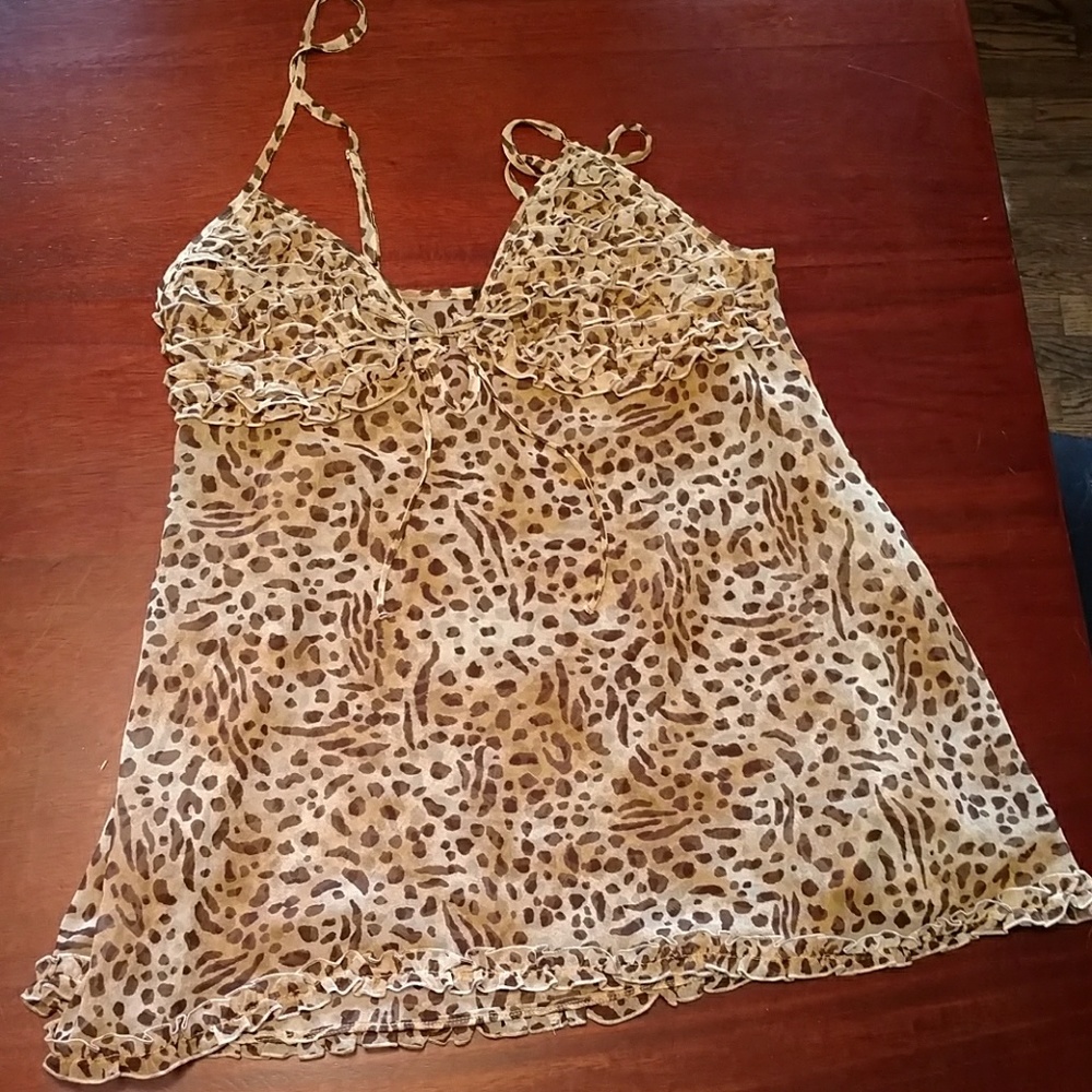 FREE when Bundled Leopard intimate nightgown sm